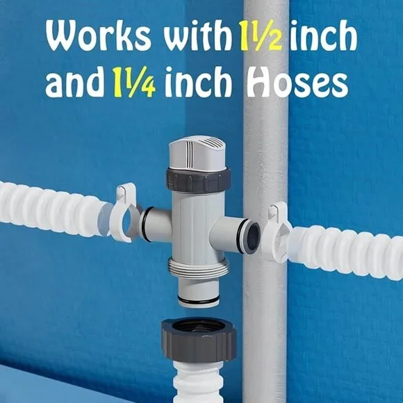 Plunger Valve Assembly Dual Split Hose 2-Pack | Compatible with Intex 11872 Pool - Picture 8 of 9